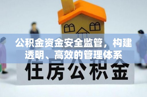 城中公积金资金安全监管，构建透明、高效的管理体系
