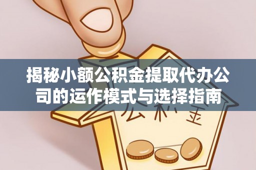城中揭秘小额公积金提取代办公司的运作模式与选择指南