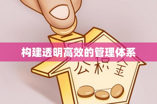 城中构建透明高效的管理体系