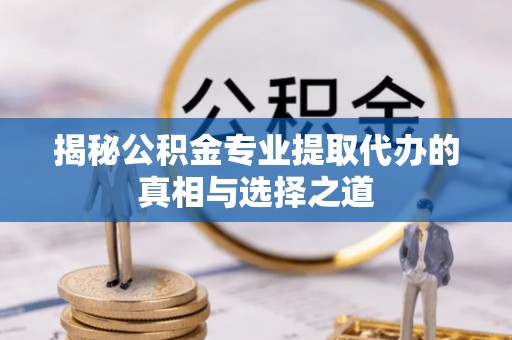 城中揭秘公积金专业提取代办的真相与选择之道
