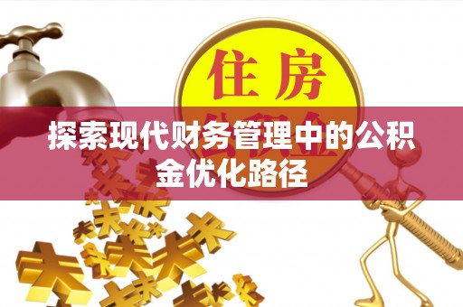 城中探索现代财务管理中的公积金优化路径