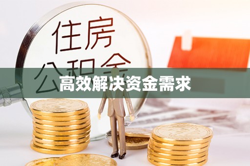 城中高效解决资金需求