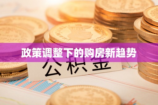 城中政策调整下的购房新趋势