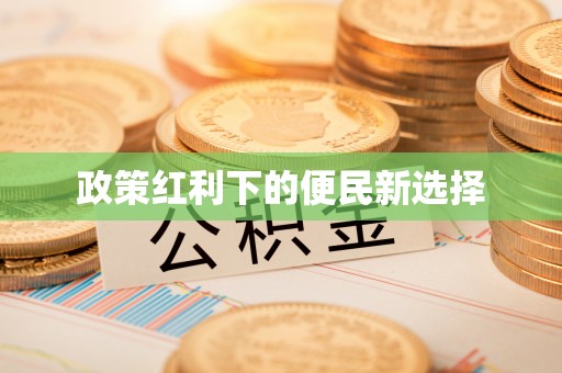 城中政策红利下的便民新选择