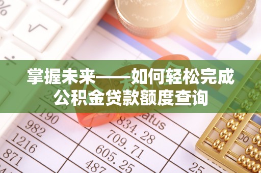 城中掌握未来——如何轻松完成公积金贷款额度查询
