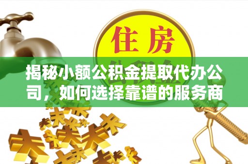 城中揭秘小额公积金提取代办公司，如何选择靠谱的服务商？