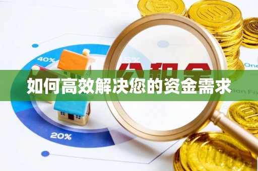城中如何高效解决您的资金需求